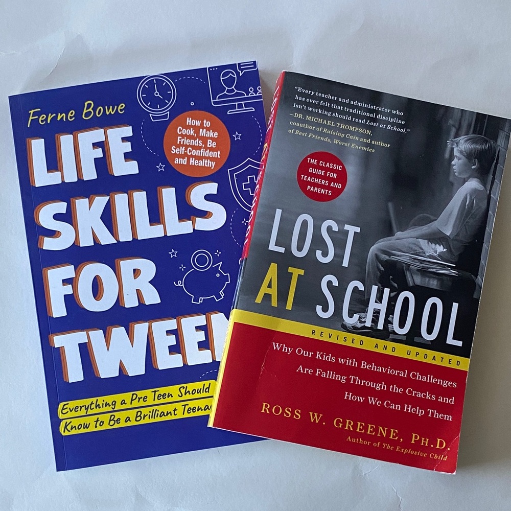 NEW Life Skills for Tweens and Lost at School Books
